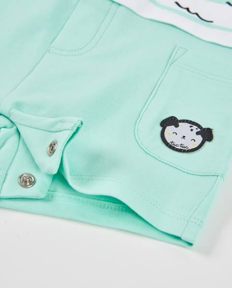 Barboteuse en tricot pour nouveau-né avec détail brodé Blanc 4 - vertbaudet enfant 