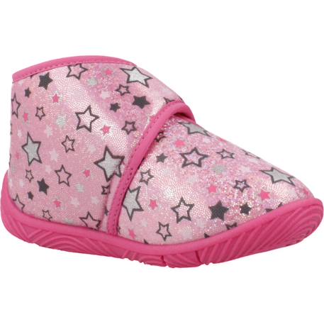 Chaussons garçon modèle ankle boot tulip Gris 020+Rose 150 11 - vertbaudet enfant 