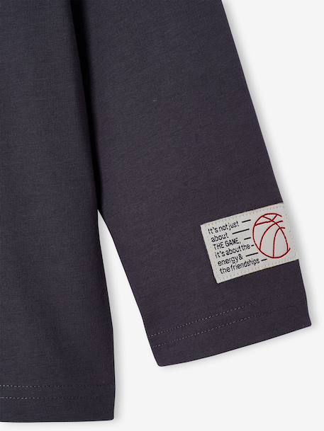 T-shirt manches longues garçon gris ardoise 3 - vertbaudet enfant 