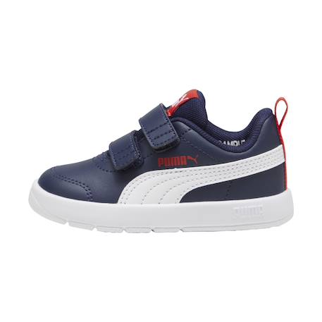 Baskets basses  à scratch Puma marine puma blanc rouge 2 - vertbaudet enfant 