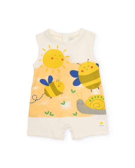 Bébé-Salopette, combinaison-Barboteuse en tricot pour nouveau-né avec imprimé enfantin