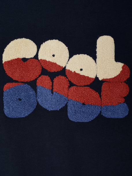 T-shirt manches longues garçon marine+noisette 5 - vertbaudet enfant 