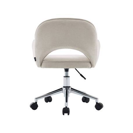 Chaise de bureau enfant à roulettes ajustable tissu chenille - jim kid Beige+Kaki 3 - vertbaudet enfant 