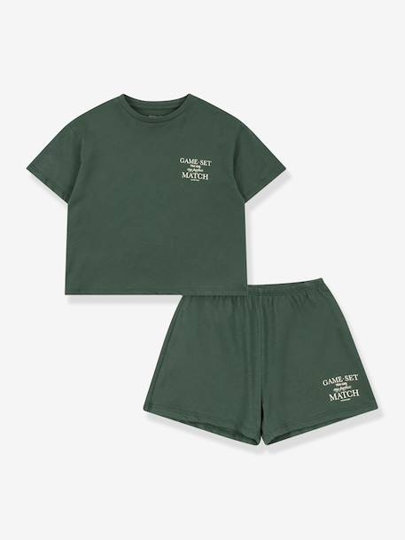 Ensemble T-shirt et short Famo vert 1 - vertbaudet enfant 