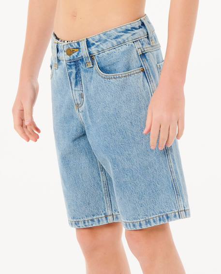 Short en jean hyped up 20' enfant Washed black+Washed blue 10 - vertbaudet enfant 