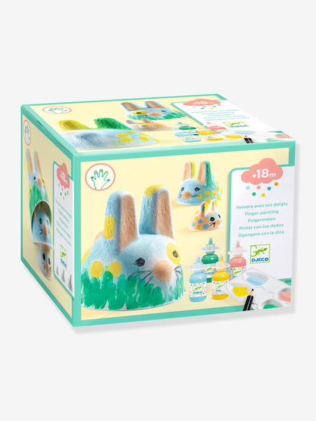 Peindre avec ses doigts trio de lapinous beige 1 - vertbaudet enfant 