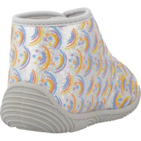 Chaussons garçon modèle ankle boot tulip Gris 020+Rose 150 3 - vertbaudet enfant 