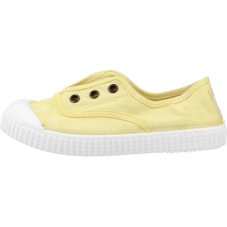 Baskets garçon en textile Jaune banana+Orange coralina 2 - vertbaudet enfant 