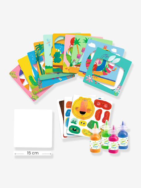 Peinture à doigt animaux foufous orange 2 - vertbaudet enfant 
