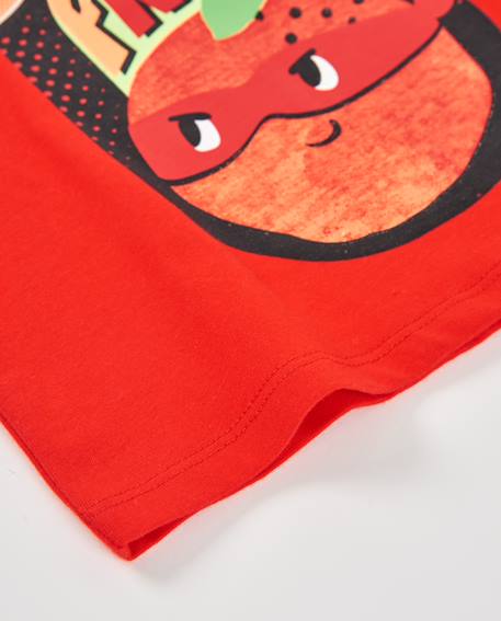 T-shirt garçon en maille avec graphisme sur le devant Rouge 4 - vertbaudet enfant 