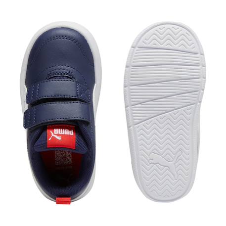 Baskets courtflex v3 v inf Marine+Puma marine puma blanc rouge 9 - vertbaudet enfant 