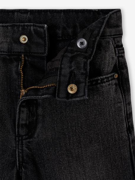 Jean fille large morphologik tour de hanches fin bleached+bleu foncé+denim gris+stone 10 - vertbaudet enfant 