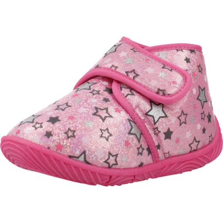Chaussons garçon modèle ankle boot tulip Gris 020+Rose 150 10 - vertbaudet enfant 