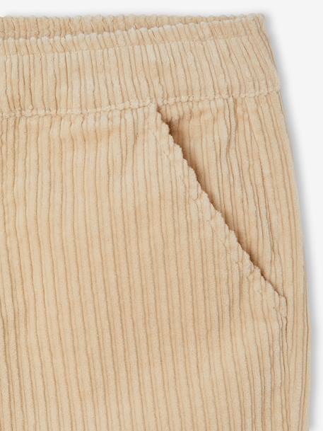 Pantalon en velours côtelé garçon facile à enfiler beige+bleu ardoise+marine 9 - vertbaudet enfant 