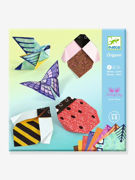 Origami dans mon jardin bleu 1 - vertbaudet enfant 