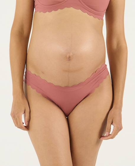 Tanga taille basse de maternité skin Chocolat+Latte+Rose 16 - vertbaudet enfant 