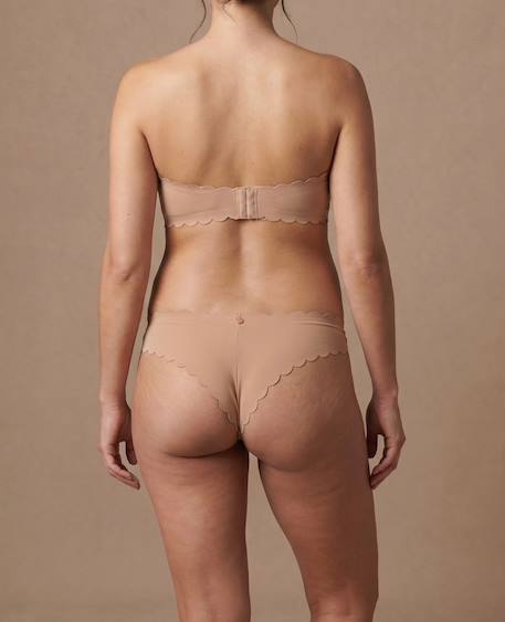 Tanga taille basse de maternité skin Chocolat+Latte+Rose 10 - vertbaudet enfant 
