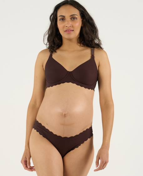 Soutien gorge de maternité et allaitement invisible skin Chocolat 3 - vertbaudet enfant 
