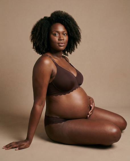 Soutien gorge de maternité et allaitement invisible skin Chocolat 2 - vertbaudet enfant 