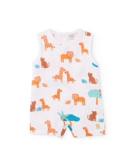 Bébé-Salopette, combinaison-Salopette en tricot pour nouveau-né avec motif animaux