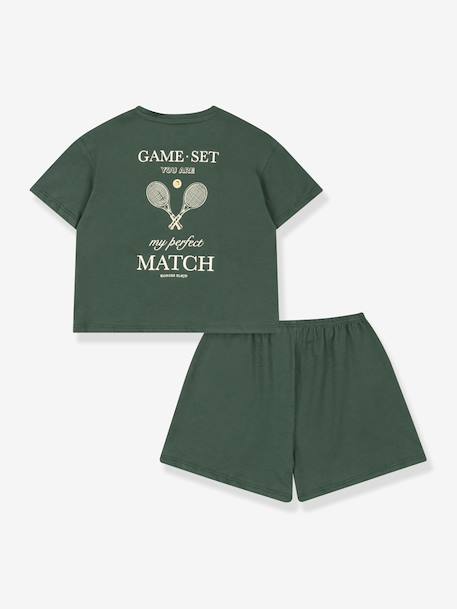 Ensemble T-shirt et short Famo vert 2 - vertbaudet enfant 