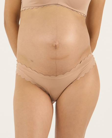 Tanga taille basse de maternité skin Chocolat+Latte+Rose 12 - vertbaudet enfant 