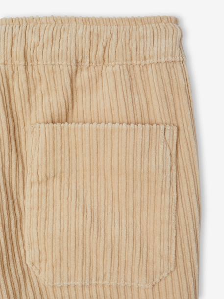 Pantalon en velours côtelé garçon facile à enfiler beige+bleu ardoise+marine 10 - vertbaudet enfant 