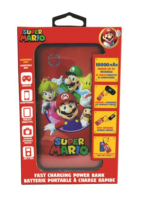 Power bank à charge rapide super mario ROUGE 6 - vertbaudet enfant 