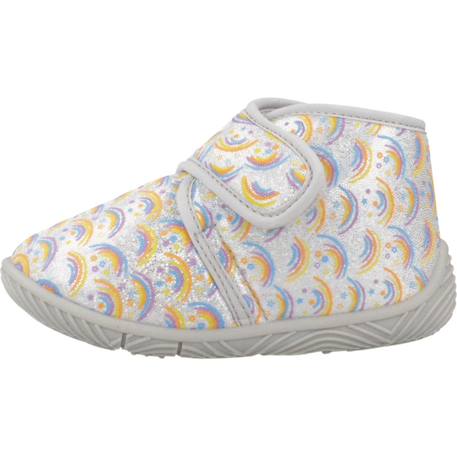 Chaussons garçon modèle ankle boot tulip Gris 020+Rose 150 2 - vertbaudet enfant 