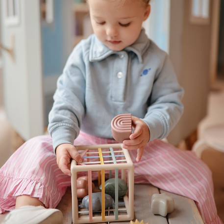Boîte à formes shape élastique Multicolore 2 - vertbaudet enfant 