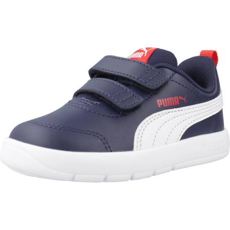 Baskets basses  à scratch Puma marine puma blanc rouge 4 - vertbaudet enfant 