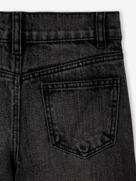 Jean fille large morphologik tour de hanches fin bleached+bleu foncé+denim gris+stone 11 - vertbaudet enfant 