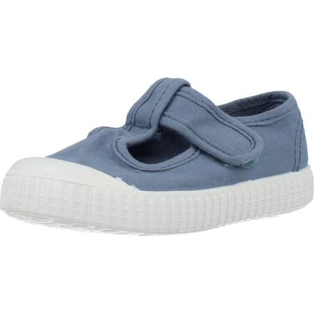 Baskets bébé garçon en textile Bleu azul+Bleu marino 4 - vertbaudet enfant 