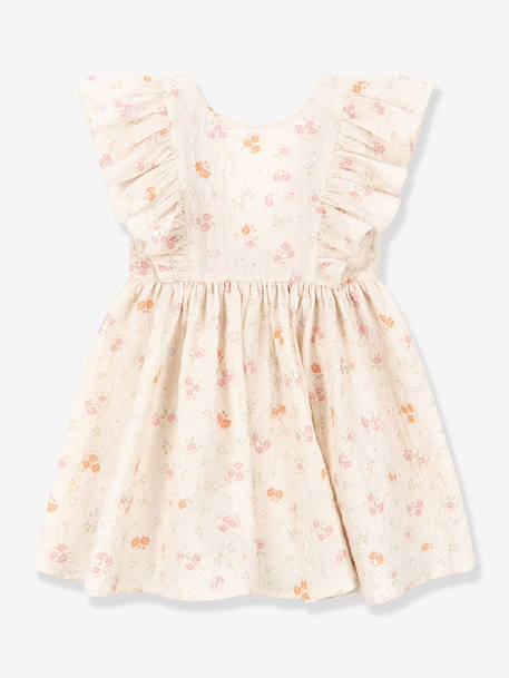Robe à volants ELIN beige 1 - vertbaudet enfant 