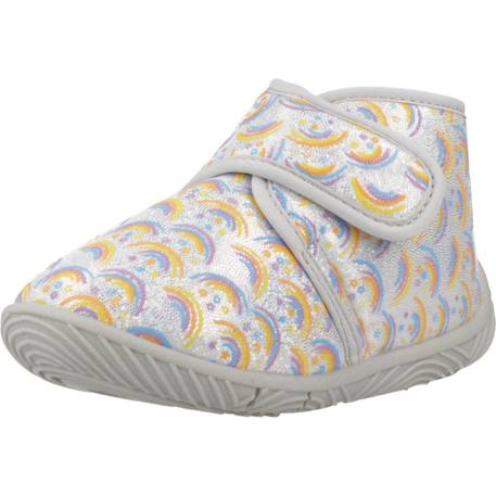 Chaussons garçon modèle ankle boot tulip Gris 020+Rose 150 4 - vertbaudet enfant 