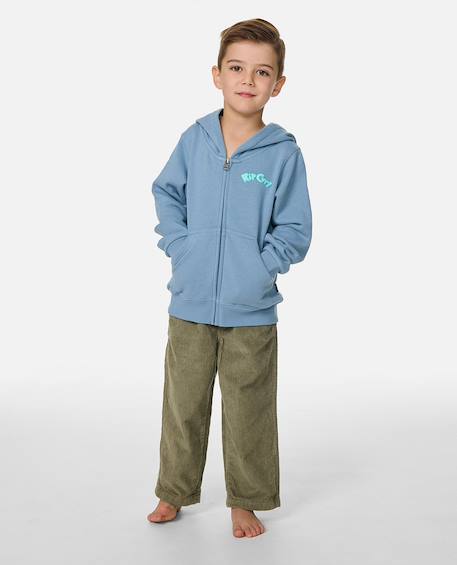 Sweat zippé ride the wave garçon Faded denim 3 - vertbaudet enfant 