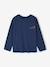 T-shirt manches longues garçon bleu océan+ocre 2 - vertbaudet enfant 