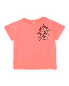 -T-shirt garçon en maille avec motif style pop