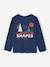 T-shirt manches longues garçon bleu océan+ocre 3 - vertbaudet enfant 