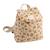 Sac à dos maternelle en gaze de coton léopard Ecru/rose 1 - vertbaudet enfant 