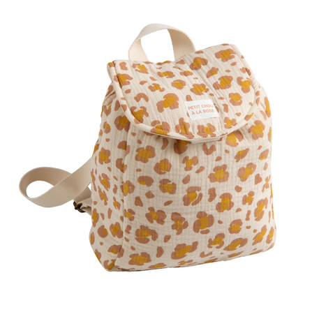 Bébé-Accessoires-Sac-Sac à dos maternelle en gaze de coton léopard