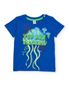 Garçon-T-shirt, polo, sous-pull-T-shirt-T-shirt garçon en maille avec motif de méduse
