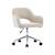 Chaise de bureau enfant à roulettes ajustable tissu chenille - jim kid Beige+Kaki 1 - vertbaudet enfant 