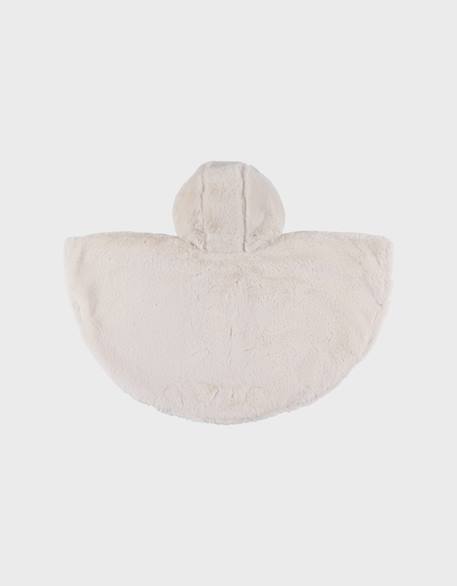 Manteau poncho bébé en fausse fourrure Beige 6 - vertbaudet enfant 