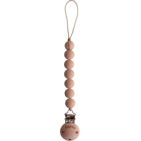 Attache sucette halo pale taupe Taupe, marron 1 - vertbaudet enfant 
