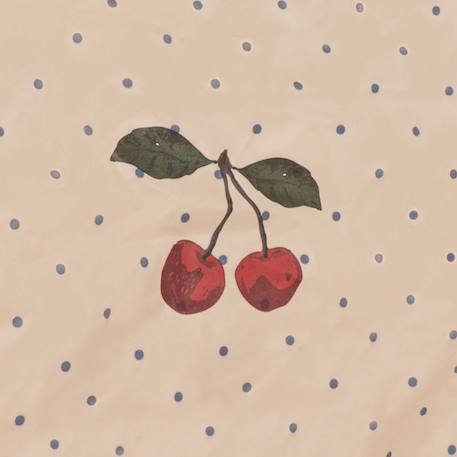 Mini tente de plage pop up anti-uv cherry navy dots Ecru, bleu, rouge 2 - vertbaudet enfant 