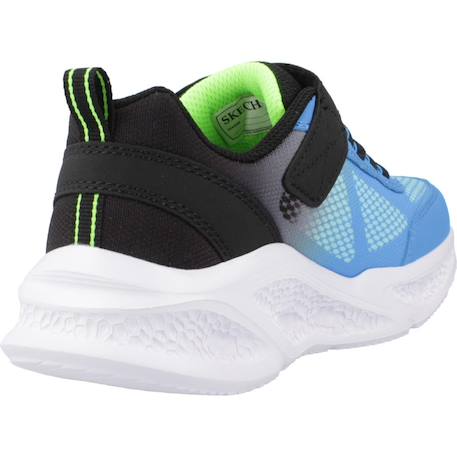 Basket garçon synthétique lumineuse à led Bleu bkbl+Noir bblm+Noir et jaune 3 - vertbaudet enfant 