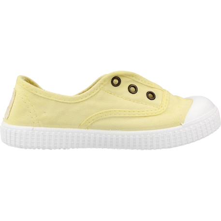 Baskets garçon en textile Jaune banana+Orange coralina 1 - vertbaudet enfant 