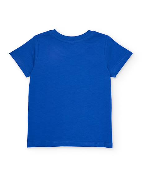 T-shirt garçon en maille avec motif de méduse Bleu 2 - vertbaudet enfant 