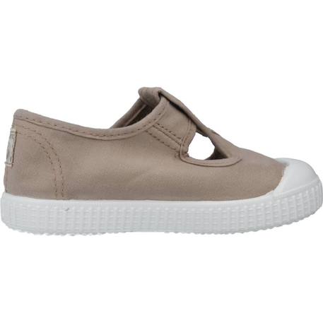 Baskets bébé garçon en textile Beige beige+Bleu azul+Bleu marino 1 - vertbaudet enfant 
